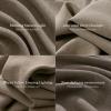 imageNICETOWN 395GSM Linen Pinch Pleated Vintage Olive Green Curtains 90 inch Long with Hooks  Room Darkening Wrinkle Resistant Drapes for Dining Room amp Bedroom Modern Home Decor 40 Wide 2 PanelsFrench Taupe