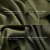 imageNICETOWN 395GSM Linen Pinch Pleated Vintage Olive Green Curtains 90 inch Long with Hooks  Room Darkening Wrinkle Resistant Drapes for Dining Room amp Bedroom Modern Home Decor 40 Wide 2 PanelsVintage Olive