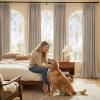 imageNICETOWN 395GSM Linen Pinch Pleated Vintage Olive Green Curtains 90 inch Long with Hooks  Room Darkening Wrinkle Resistant Drapes for Dining Room amp Bedroom Modern Home Decor 40 Wide 2 PanelsOatmeal