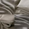 imageNICETOWN 395GSM Linen Pinch Pleated Vintage Olive Green Curtains 90 inch Long with Hooks  Room Darkening Wrinkle Resistant Drapes for Dining Room amp Bedroom Modern Home Decor 40 Wide 2 PanelsStone Grey