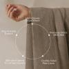 imageNICETOWN 395GSM Linen Pinch Pleated Vintage Olive Green Curtains 90 inch Long with Hooks  Room Darkening Wrinkle Resistant Drapes for Dining Room amp Bedroom Modern Home Decor 40 Wide 2 PanelsHazelnut Brown
