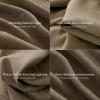 imageNICETOWN 395GSM Linen Pinch Pleated Vintage Olive Green Curtains 90 inch Long with Hooks  Room Darkening Wrinkle Resistant Drapes for Dining Room amp Bedroom Modern Home Decor 40 Wide 2 PanelsHazelnut Brown