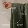 imageNICETOWN 395GSM Linen Pinch Pleated Vintage Olive Green Curtains 90 inch Long with Hooks  Room Darkening Wrinkle Resistant Drapes for Dining Room amp Bedroom Modern Home Decor 40 Wide 2 PanelsVintage Olive