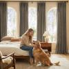 imageNICETOWN 395GSM Linen Pinch Pleated Vintage Olive Green Curtains 90 inch Long with Hooks  Room Darkening Wrinkle Resistant Drapes for Dining Room amp Bedroom Modern Home Decor 40 Wide 2 PanelsFrench Taupe