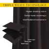 imageNICETOWN Bedroom Blackout Curtains and Drapes  Energy Smart Thermal Insulated Solid Grommet Blackout Draperies for Living Room 2 Panels 52 inches x 72 inches Toffee Brown
