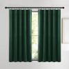 imageNICETOWN Black Velvet Curtains 2 Panels with Gold Foil Leaf Print  Modern Glam Black and Gold Drapes for Living Room Luxury Room Darkening Window Treatments for Bedroom amp Gothic Decor 50W x 84LGreen Series  Dark Green
