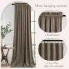 imageNICETOWN Black Velvet Curtains 2 Panels with Gold Foil Leaf Print  Modern Glam Black and Gold Drapes for Living Room Luxury Room Darkening Window Treatments for Bedroom amp Gothic Decor 50W x 84LBrown Series  Taupe