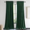imageNICETOWN Black Velvet Curtains 2 Panels with Gold Foil Leaf Print  Modern Glam Black and Gold Drapes for Living Room Luxury Room Darkening Window Treatments for Bedroom amp Gothic Decor 50W x 84LGreen Series  Dark Green