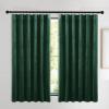 imageNICETOWN Black Velvet Curtains 2 Panels with Gold Foil Leaf Print  Modern Glam Black and Gold Drapes for Living Room Luxury Room Darkening Window Treatments for Bedroom amp Gothic Decor 50W x 84LGreen Series  Dark Green