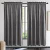 imageNICETOWN Black Velvet Curtains 2 Panels with Gold Foil Leaf Print  Modern Glam Black and Gold Drapes for Living Room Luxury Room Darkening Window Treatments for Bedroom amp Gothic Decor 50W x 84LGrey Series  Grey