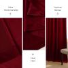imageNICETOWN Black Velvet Curtains 2 Panels with Gold Foil Leaf Print  Modern Glam Black and Gold Drapes for Living Room Luxury Room Darkening Window Treatments for Bedroom amp Gothic Decor 50W x 84LRed Series  Red