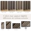 imageNICETOWN Black Velvet Curtains 2 Panels with Gold Foil Leaf Print  Modern Glam Black and Gold Drapes for Living Room Luxury Room Darkening Window Treatments for Bedroom amp Gothic Decor 50W x 84LBrown Series  Taupe
