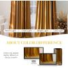 imageNICETOWN Black Velvet Curtains 2 Panels with Gold Foil Leaf Print  Modern Glam Black and Gold Drapes for Living Room Luxury Room Darkening Window Treatments for Bedroom amp Gothic Decor 50W x 84LYellow Series  Mustard Yellow