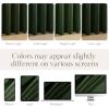 imageNICETOWN Black Velvet Curtains 2 Panels with Gold Foil Leaf Print  Modern Glam Black and Gold Drapes for Living Room Luxury Room Darkening Window Treatments for Bedroom amp Gothic Decor 50W x 84LGreen Series  Olive Green