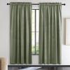 imageNICETOWN Black Velvet Curtains 2 Panels with Gold Foil Leaf Print  Modern Glam Black and Gold Drapes for Living Room Luxury Room Darkening Window Treatments for Bedroom amp Gothic Decor 50W x 84LGreen Series  Sage Green