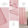 imageNICETOWN Black Velvet Curtains 2 Panels with Gold Foil Leaf Print  Modern Glam Black and Gold Drapes for Living Room Luxury Room Darkening Window Treatments for Bedroom amp Gothic Decor 50W x 84LPink Series  Baby Pink