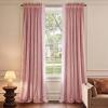 imageNICETOWN Black Velvet Curtains 2 Panels with Gold Foil Leaf Print  Modern Glam Black and Gold Drapes for Living Room Luxury Room Darkening Window Treatments for Bedroom amp Gothic Decor 50W x 84L1  Embroidered Trim  Blush Pink