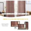 imageNICETOWN Black Velvet Curtains 2 Panels with Gold Foil Leaf Print  Modern Glam Black and Gold Drapes for Living Room Luxury Room Darkening Window Treatments for Bedroom amp Gothic Decor 50W x 84LPink Series  Dusty Pink