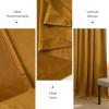 imageNICETOWN Black Velvet Curtains 2 Panels with Gold Foil Leaf Print  Modern Glam Black and Gold Drapes for Living Room Luxury Room Darkening Window Treatments for Bedroom amp Gothic Decor 50W x 84LYellow Series  Mustard Yellow