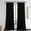 imageNICETOWN Black Velvet Curtains 2 Panels with Gold Foil Leaf Print  Modern Glam Black and Gold Drapes for Living Room Luxury Room Darkening Window Treatments for Bedroom amp Gothic Decor 50W x 84LBlack Series  Black