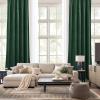 imageNICETOWN Black Velvet Curtains 2 Panels with Gold Foil Leaf Print  Modern Glam Black and Gold Drapes for Living Room Luxury Room Darkening Window Treatments for Bedroom amp Gothic Decor 50W x 84LGreen Series  Dark Green