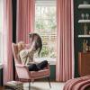 imageNICETOWN Black Velvet Curtains 2 Panels with Gold Foil Leaf Print  Modern Glam Black and Gold Drapes for Living Room Luxury Room Darkening Window Treatments for Bedroom amp Gothic Decor 50W x 84L1  Embroidered Trim  Blush Pink