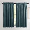 imageNICETOWN Black Velvet Curtains 2 Panels with Gold Foil Leaf Print  Modern Glam Black and Gold Drapes for Living Room Luxury Room Darkening Window Treatments for Bedroom amp Gothic Decor 50W x 84LBlue Series  Greyish Blue