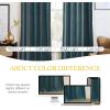 imageNICETOWN Black Velvet Curtains 2 Panels with Gold Foil Leaf Print  Modern Glam Black and Gold Drapes for Living Room Luxury Room Darkening Window Treatments for Bedroom amp Gothic Decor 50W x 84LBlue Series  Greyish Blue