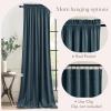 imageNICETOWN Black Velvet Curtains 2 Panels with Gold Foil Leaf Print  Modern Glam Black and Gold Drapes for Living Room Luxury Room Darkening Window Treatments for Bedroom amp Gothic Decor 50W x 84LBlue Series  Slate Blue