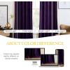 imageNICETOWN Black Velvet Curtains 2 Panels with Gold Foil Leaf Print  Modern Glam Black and Gold Drapes for Living Room Luxury Room Darkening Window Treatments for Bedroom amp Gothic Decor 50W x 84LPurple Series  Purple