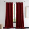imageNICETOWN Black Velvet Curtains 2 Panels with Gold Foil Leaf Print  Modern Glam Black and Gold Drapes for Living Room Luxury Room Darkening Window Treatments for Bedroom amp Gothic Decor 50W x 84LRed Series  Red