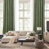 imageNICETOWN Black Velvet Curtains 2 Panels with Gold Foil Leaf Print  Modern Glam Black and Gold Drapes for Living Room Luxury Room Darkening Window Treatments for Bedroom amp Gothic Decor 50W x 84LGreen Series  Sage Green