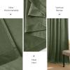 imageNICETOWN Black Velvet Curtains 2 Panels with Gold Foil Leaf Print  Modern Glam Black and Gold Drapes for Living Room Luxury Room Darkening Window Treatments for Bedroom amp Gothic Decor 50W x 84LGreen Series  Sage Green