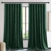 imageNICETOWN Black Velvet Curtains 2 Panels with Gold Foil Leaf Print  Modern Glam Black and Gold Drapes for Living Room Luxury Room Darkening Window Treatments for Bedroom amp Gothic Decor 50W x 84LGreen Series  Dark Green