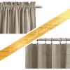 imageNICETOWN Black Velvet Curtains 2 Panels with Gold Foil Leaf Print  Modern Glam Black and Gold Drapes for Living Room Luxury Room Darkening Window Treatments for Bedroom amp Gothic Decor 50W x 84LBrown Series  Camel