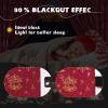 imageNICETOWN Black Velvet Curtains 2 Panels with Gold Foil Leaf Print  Modern Glam Black and Gold Drapes for Living Room Luxury Room Darkening Window Treatments for Bedroom amp Gothic Decor 50W x 84L3  Xmas Series  Red