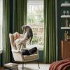 imageNICETOWN Black Velvet Curtains 2 Panels with Gold Foil Leaf Print  Modern Glam Black and Gold Drapes for Living Room Luxury Room Darkening Window Treatments for Bedroom amp Gothic Decor 50W x 84L1  Embroidered Trim  Olive Green