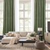 imageNICETOWN Black Velvet Curtains 2 Panels with Gold Foil Leaf Print  Modern Glam Black and Gold Drapes for Living Room Luxury Room Darkening Window Treatments for Bedroom amp Gothic Decor 50W x 84LGreen Series  Sage Green