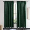 imageNICETOWN Black Velvet Curtains 2 Panels with Gold Foil Leaf Print  Modern Glam Black and Gold Drapes for Living Room Luxury Room Darkening Window Treatments for Bedroom amp Gothic Decor 50W x 84LGreen Series  Dark Green