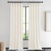 imageNICETOWN Black Velvet Curtains 2 Panels with Gold Foil Leaf Print  Modern Glam Black and Gold Drapes for Living Room Luxury Room Darkening Window Treatments for Bedroom amp Gothic Decor 50W x 84LWhite Series  Ivory White