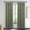 imageNICETOWN Black Velvet Curtains 2 Panels with Gold Foil Leaf Print  Modern Glam Black and Gold Drapes for Living Room Luxury Room Darkening Window Treatments for Bedroom amp Gothic Decor 50W x 84LGreen Series  Sage Green