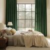 imageNICETOWN Black Velvet Curtains 2 Panels with Gold Foil Leaf Print  Modern Glam Black and Gold Drapes for Living Room Luxury Room Darkening Window Treatments for Bedroom amp Gothic Decor 50W x 84LGreen Series  Olive Green