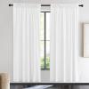imageNICETOWN Black Velvet Curtains 2 Panels with Gold Foil Leaf Print  Modern Glam Black and Gold Drapes for Living Room Luxury Room Darkening Window Treatments for Bedroom amp Gothic Decor 50W x 84LWhite Series  Pure White