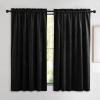 imageNICETOWN Black Velvet Curtains 2 Panels with Gold Foil Leaf Print  Modern Glam Black and Gold Drapes for Living Room Luxury Room Darkening Window Treatments for Bedroom amp Gothic Decor 50W x 84LBlack Series  Black