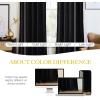 imageNICETOWN Black Velvet Curtains 2 Panels with Gold Foil Leaf Print  Modern Glam Black and Gold Drapes for Living Room Luxury Room Darkening Window Treatments for Bedroom amp Gothic Decor 50W x 84LBlack Series  Black