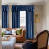 imageNICETOWN Black Velvet Curtains 2 Panels with Gold Foil Leaf Print  Modern Glam Black and Gold Drapes for Living Room Luxury Room Darkening Window Treatments for Bedroom amp Gothic Decor 50W x 84LBlue Series  Navy Blue
