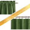 imageNICETOWN Black Velvet Curtains 2 Panels with Gold Foil Leaf Print  Modern Glam Black and Gold Drapes for Living Room Luxury Room Darkening Window Treatments for Bedroom amp Gothic Decor 50W x 84LGreen Series  Green