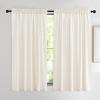 imageNICETOWN Black Velvet Curtains 2 Panels with Gold Foil Leaf Print  Modern Glam Black and Gold Drapes for Living Room Luxury Room Darkening Window Treatments for Bedroom amp Gothic Decor 50W x 84LWhite Series  Ivory White