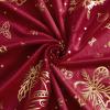 imageNICETOWN Black Velvet Curtains 2 Panels with Gold Foil Leaf Print  Modern Glam Black and Gold Drapes for Living Room Luxury Room Darkening Window Treatments for Bedroom amp Gothic Decor 50W x 84L3  Xmas Series  Red