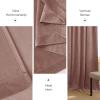 imageNICETOWN Black Velvet Curtains 2 Panels with Gold Foil Leaf Print  Modern Glam Black and Gold Drapes for Living Room Luxury Room Darkening Window Treatments for Bedroom amp Gothic Decor 50W x 84LPink Series  Dusty Pink